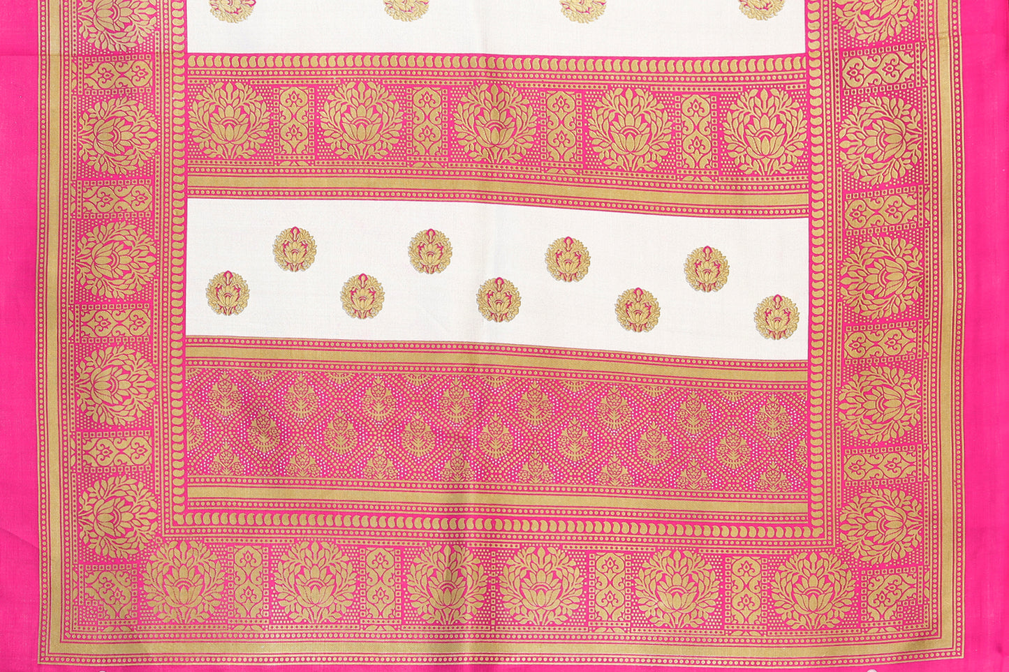 TARSHIKA PINK FLORAL PRINT MYSORE ARTSILK SAREE
