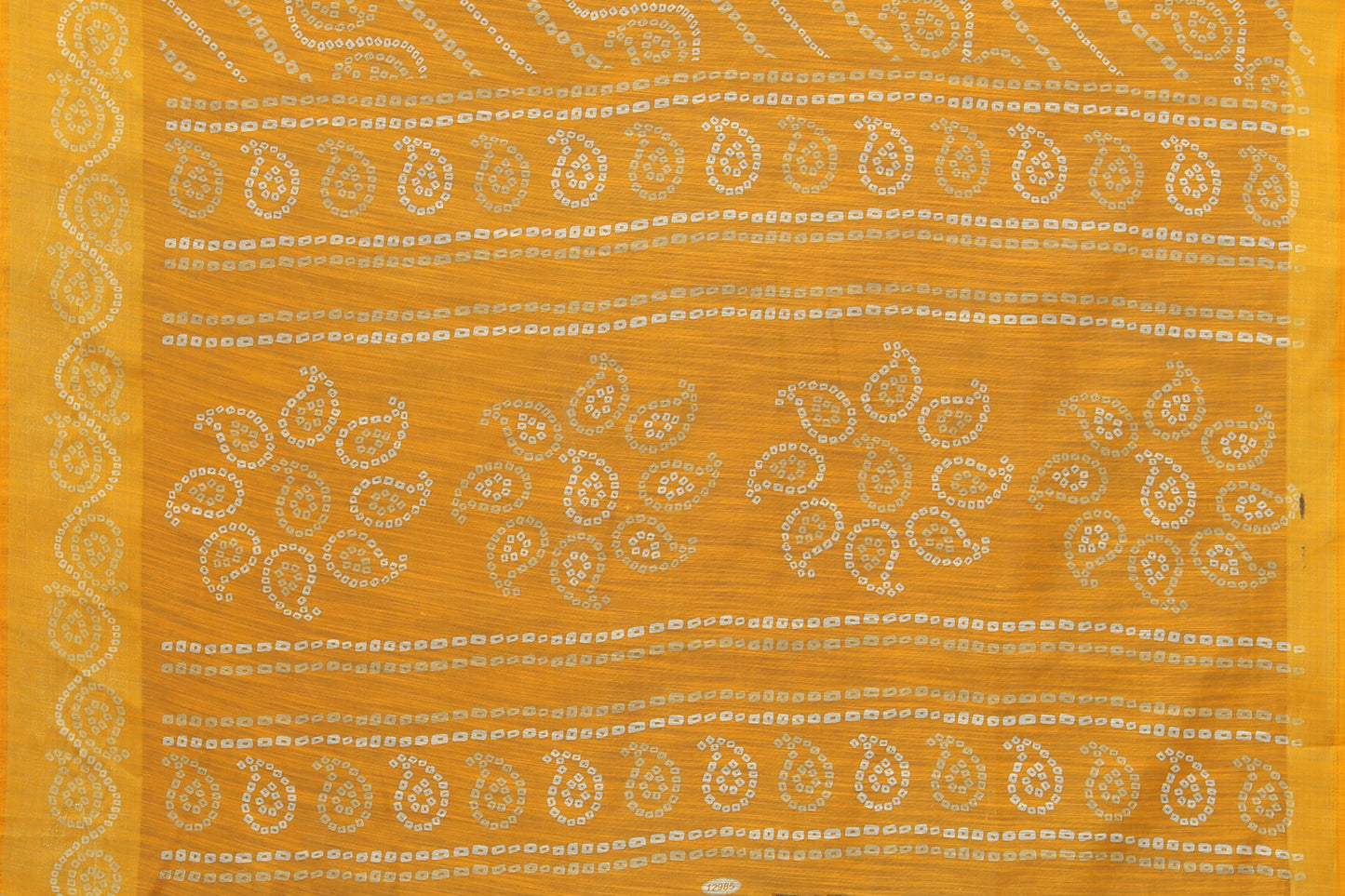 TARSHIKA YELLOW LINEN JARI FLORAL PRINTED SAREE