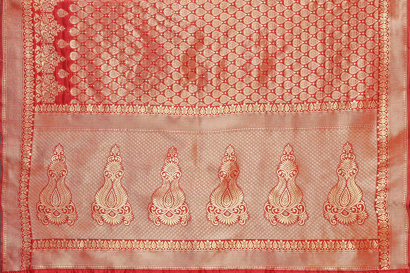 TARSHIKA RED BANARASI KANJIVARAM SAREE
