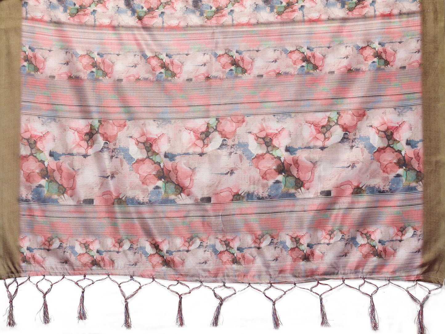 TARSHIKA PEACH DIGITAL PRINT SAREE