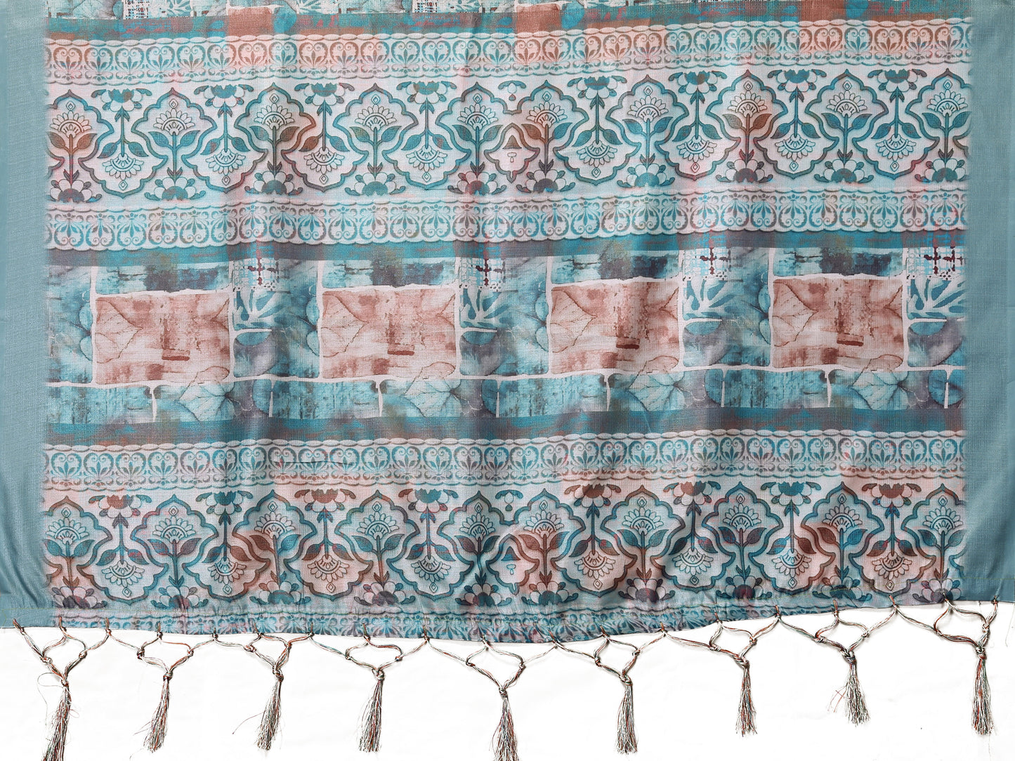 TARSHIKA SKY BLUE DIGITAL PRINT SAREE