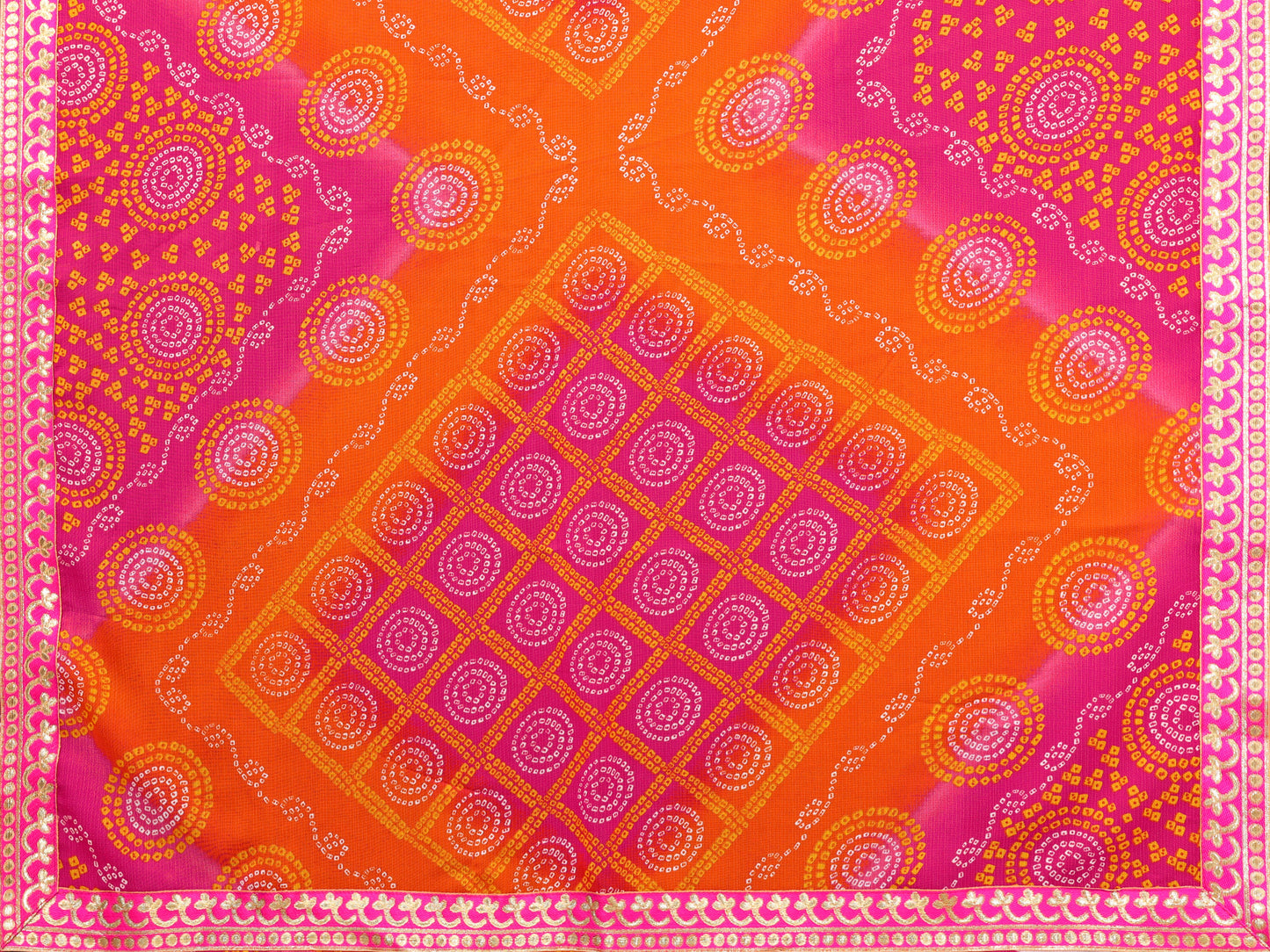 TARSHIKA PINK FLORAL GEORGETTE SAREE WITH LACE