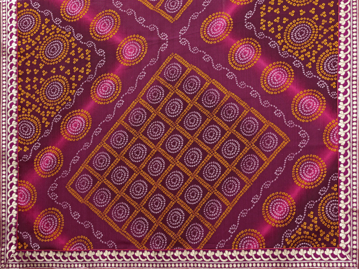 TARSHIKA PURPLE FLORAL GEORGETTE SAREE WITH LACE