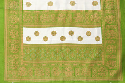 TARSHIKA GREEN FLORAL PRINT MYSORE ARTSILK SAREE