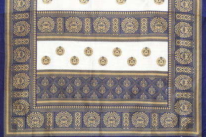 TARSHIKA NAVY FLORAL PRINT MYSORE ARTSILK SAREE