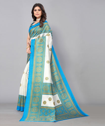 TARSHIKA RAMA FLORAL PRINT MYSORE ARTSILK SAREE