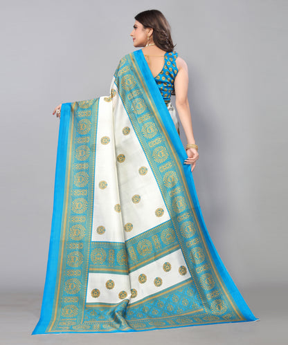 TARSHIKA RAMA FLORAL PRINT MYSORE ARTSILK SAREE