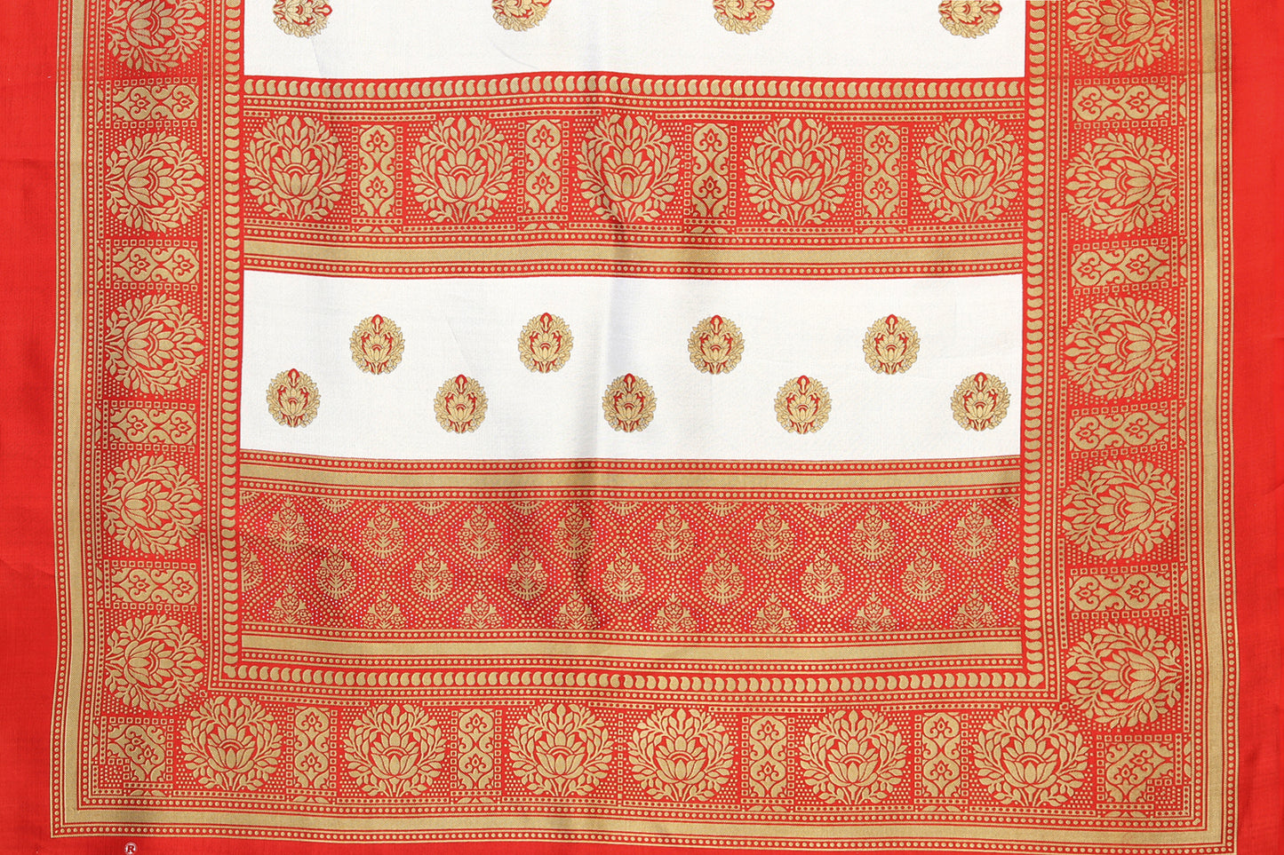TARSHIKA RED FLORAL PRINT MYSORE ARTSILK SAREE