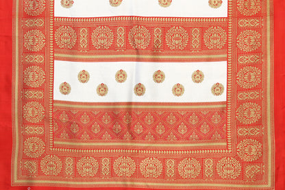 TARSHIKA RED FLORAL PRINT MYSORE ARTSILK SAREE