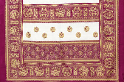 TARSHIKA WINE FLORAL PRINT MYSORE ARTSILK SAREE