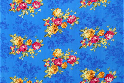 TARSHIKA BLUE PRINTED GEORGETTE SAREE