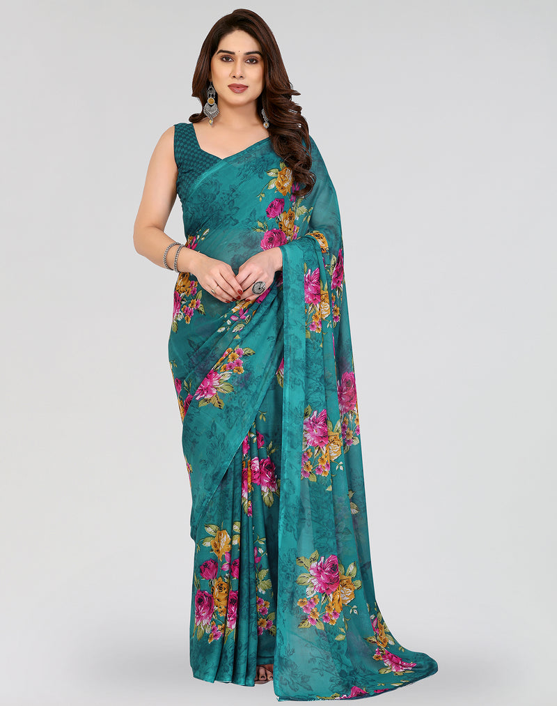 TARSHIKA RAMA PRINTED GEORGETTE SAREE