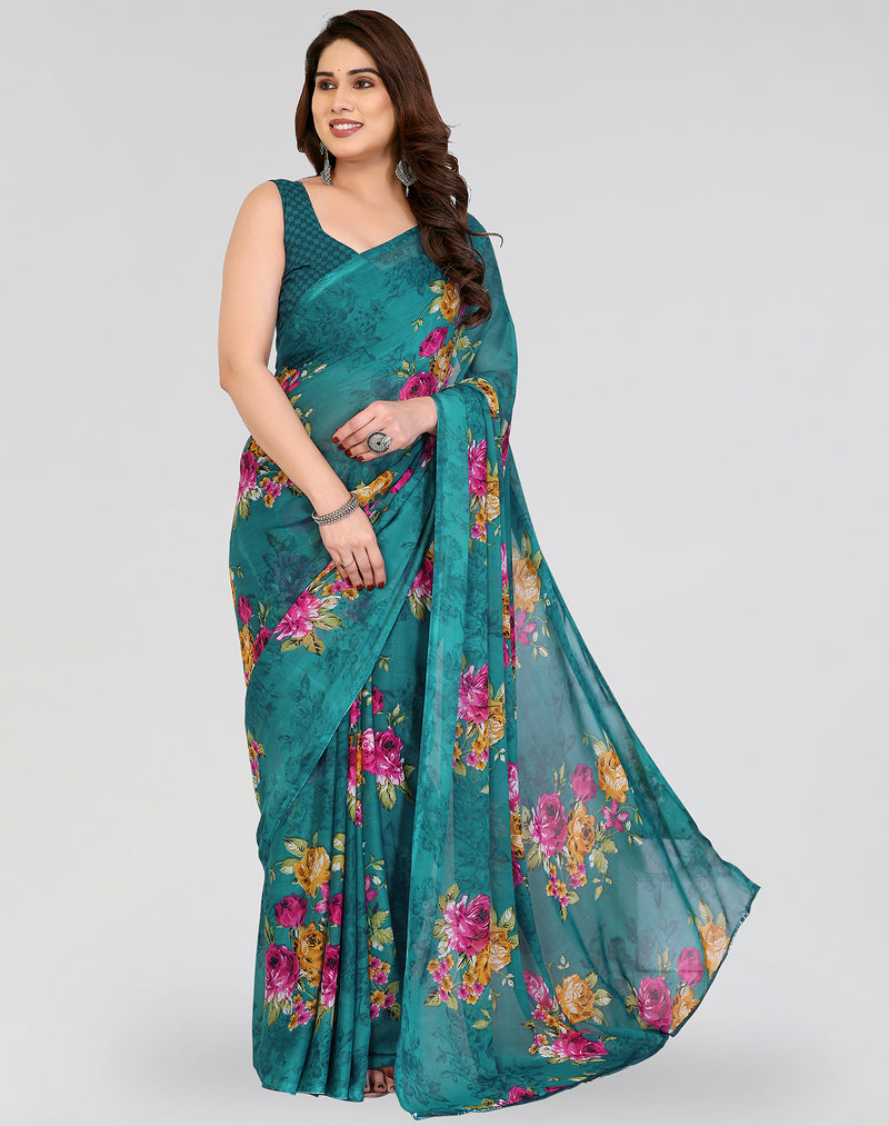 TARSHIKA RAMA PRINTED GEORGETTE SAREE