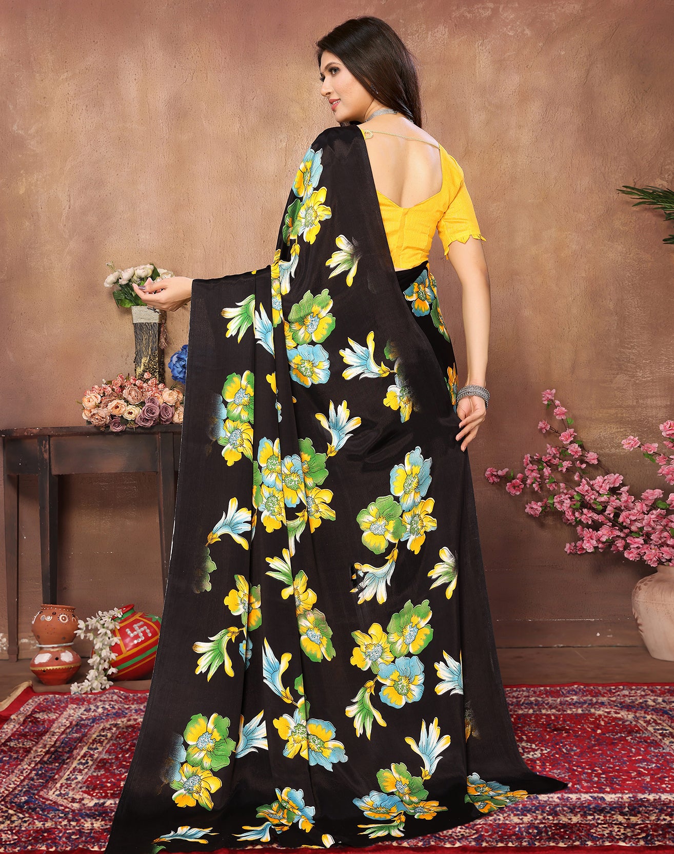 TARSHIKA GREEN WOVEN MALGUDI ART SILK SAREE