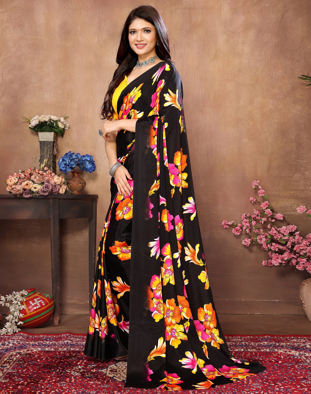 TARSHIKA ORANGE WOVEN MALGUDI ART SILK SAREE