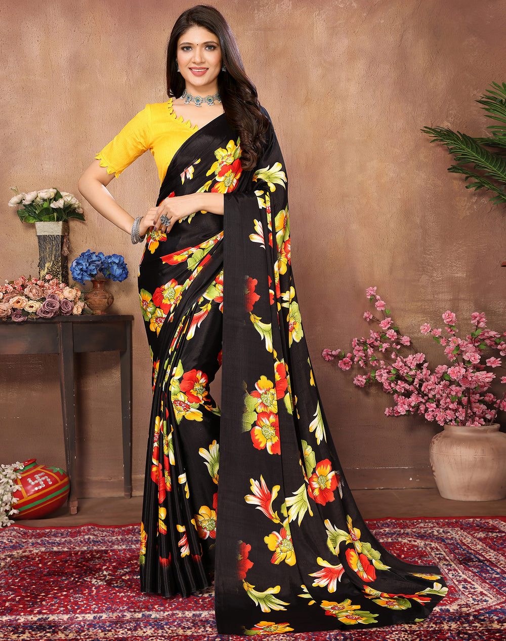 TARSHIKA RED WOVEN MALGUDI ART SILK SAREE