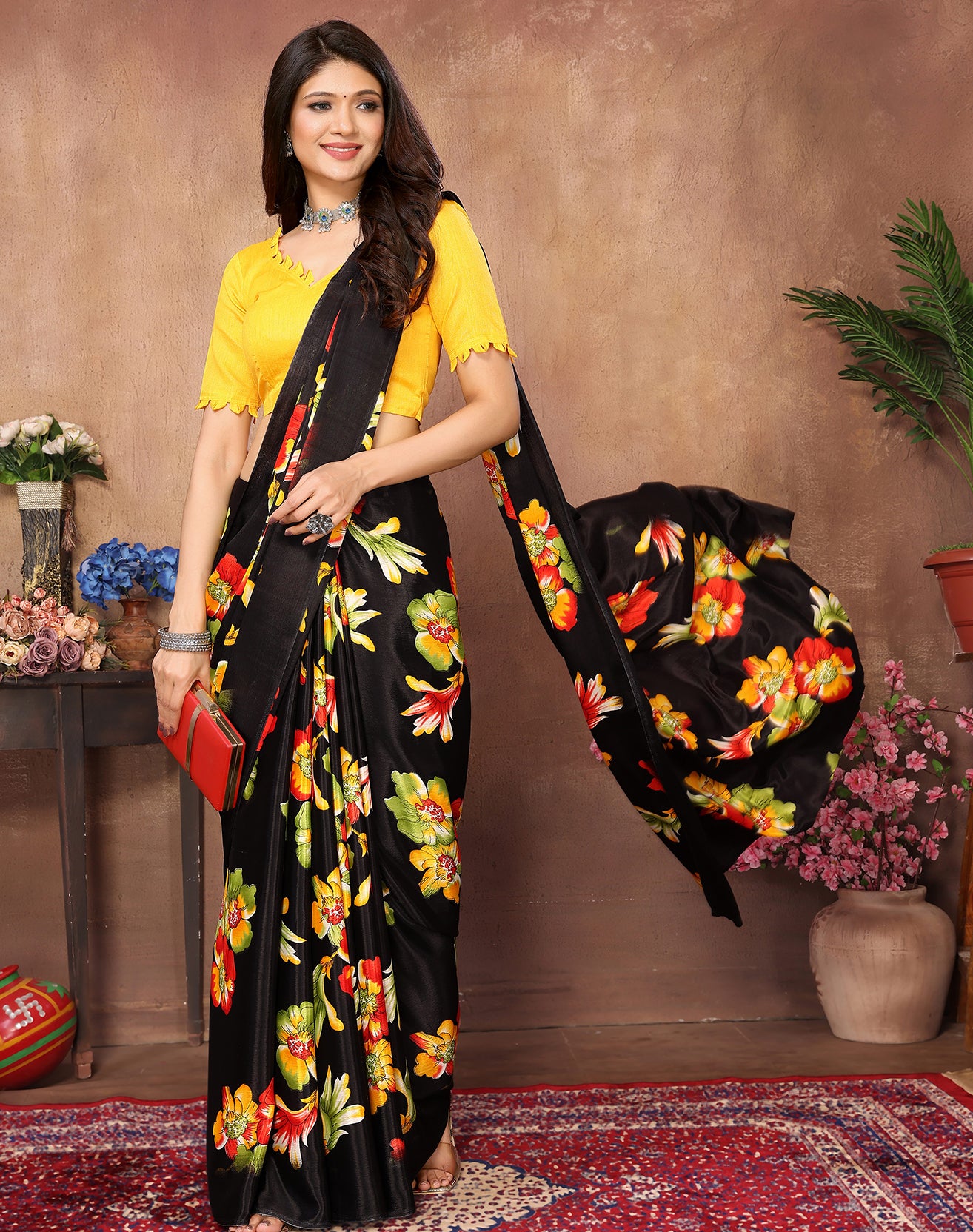TARSHIKA RED WOVEN MALGUDI ART SILK SAREE