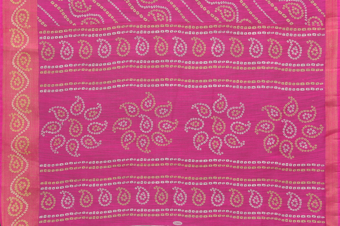 TARSHIKA PINK LINEN JARI FLORAL PRINTED SAREE