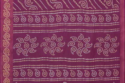 TARSHIKA PURPLE LINEN JARI FLORAL PRINTED SAREE