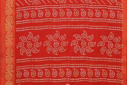 TARSHIKA RED LINEN JARI FLORAL PRINTED SAREE