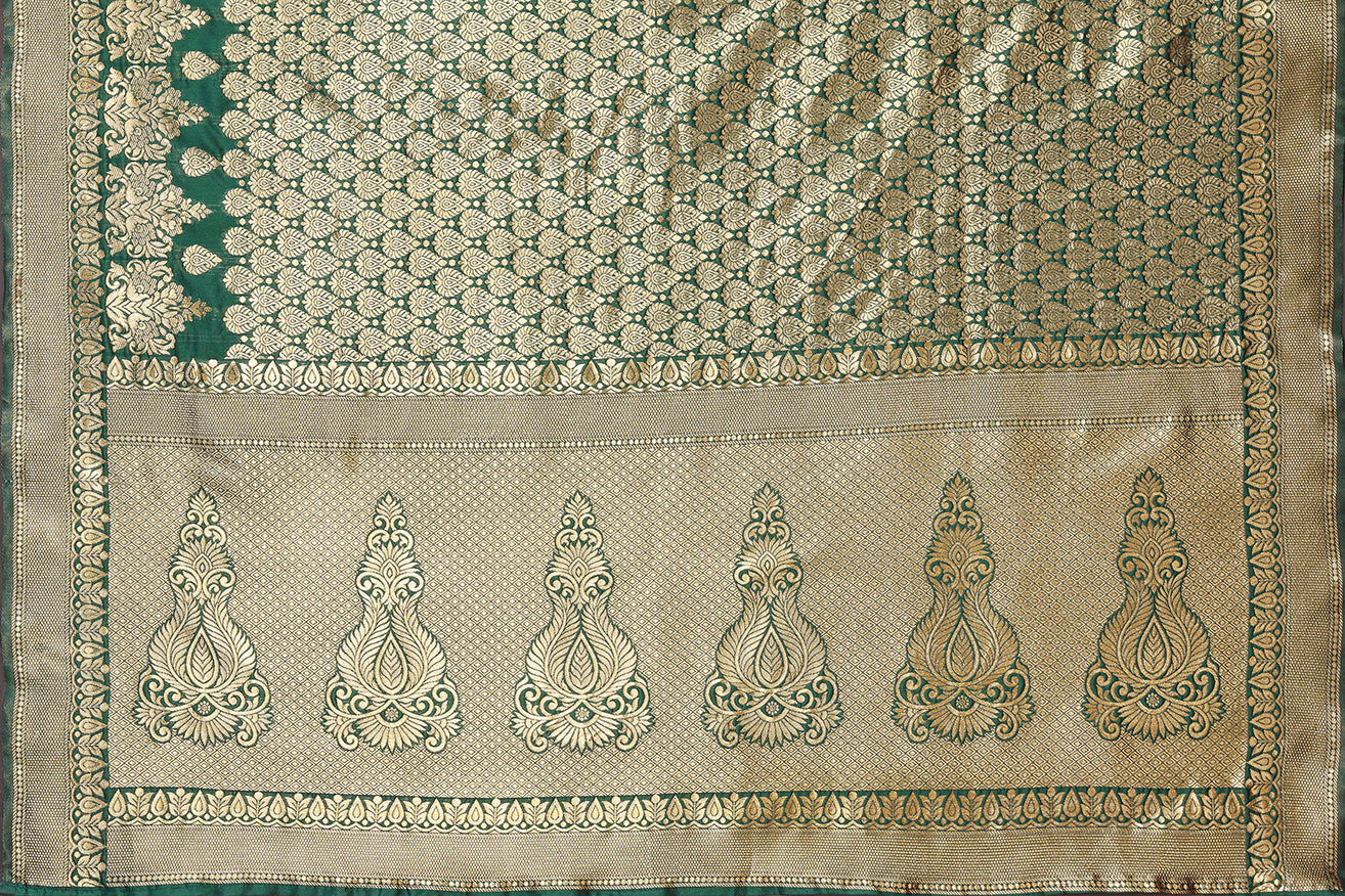 TARSHIKA GREEN BANARASI KANJIVARAM SAREE