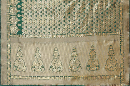 TARSHIKA GREEN BANARASI KANJIVARAM SAREE
