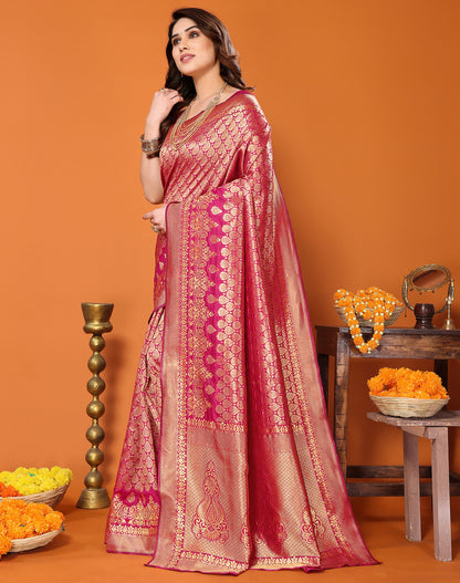 TARSHIKA PINK BANARASI KANJIVARAM SAREE