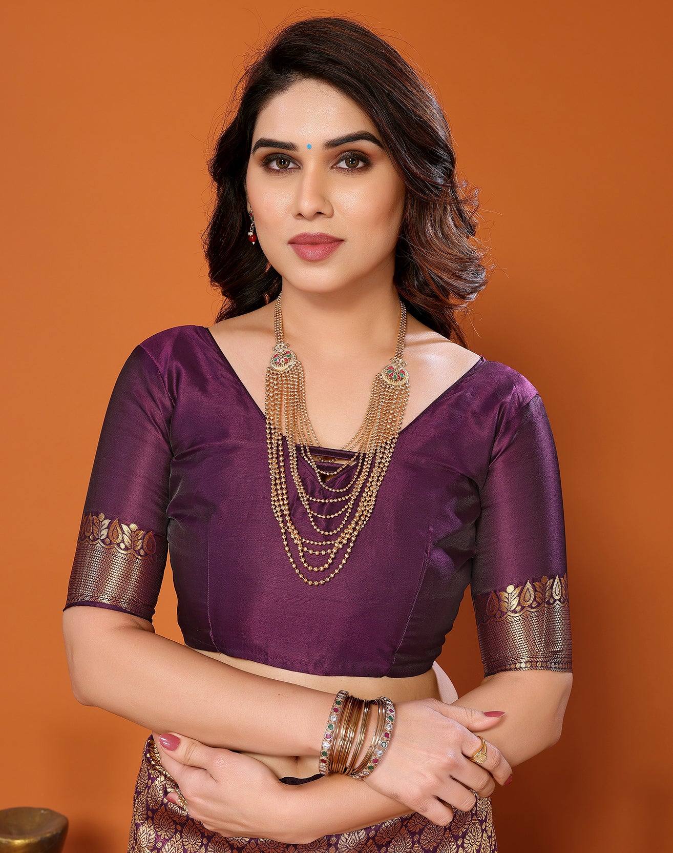 TARSHIKA PURPLE BANARASI KANJIVARAM SAREE