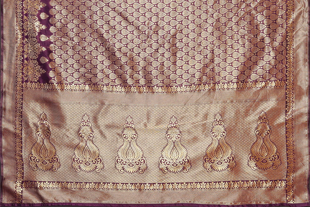 TARSHIKA PURPLE BANARASI KANJIVARAM SAREE