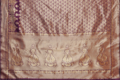 TARSHIKA PURPLE BANARASI KANJIVARAM SAREE