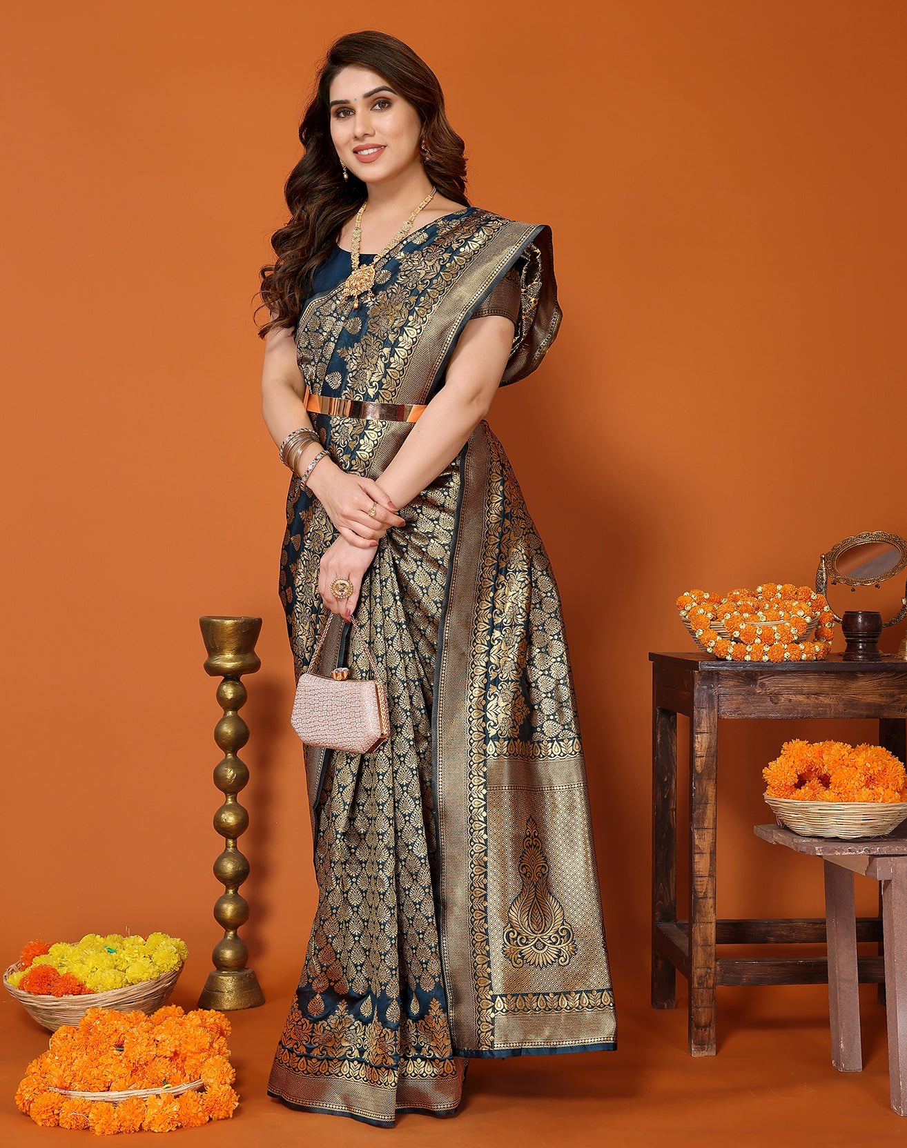 TARSHIKA RAMA BANARASI KANJIVARAM SAREE