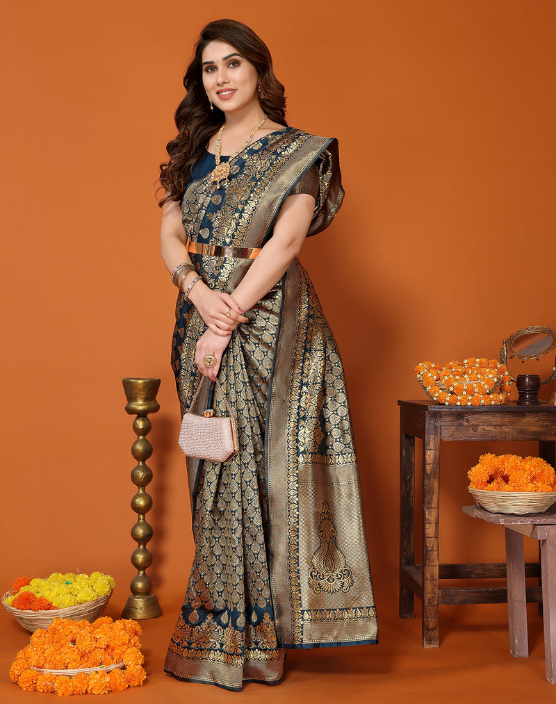 TARSHIKA RAMA BANARASI KANJIVARAM SAREE