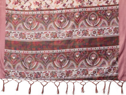 TARSHIKA WINE DIGITAL PRINT SAREE