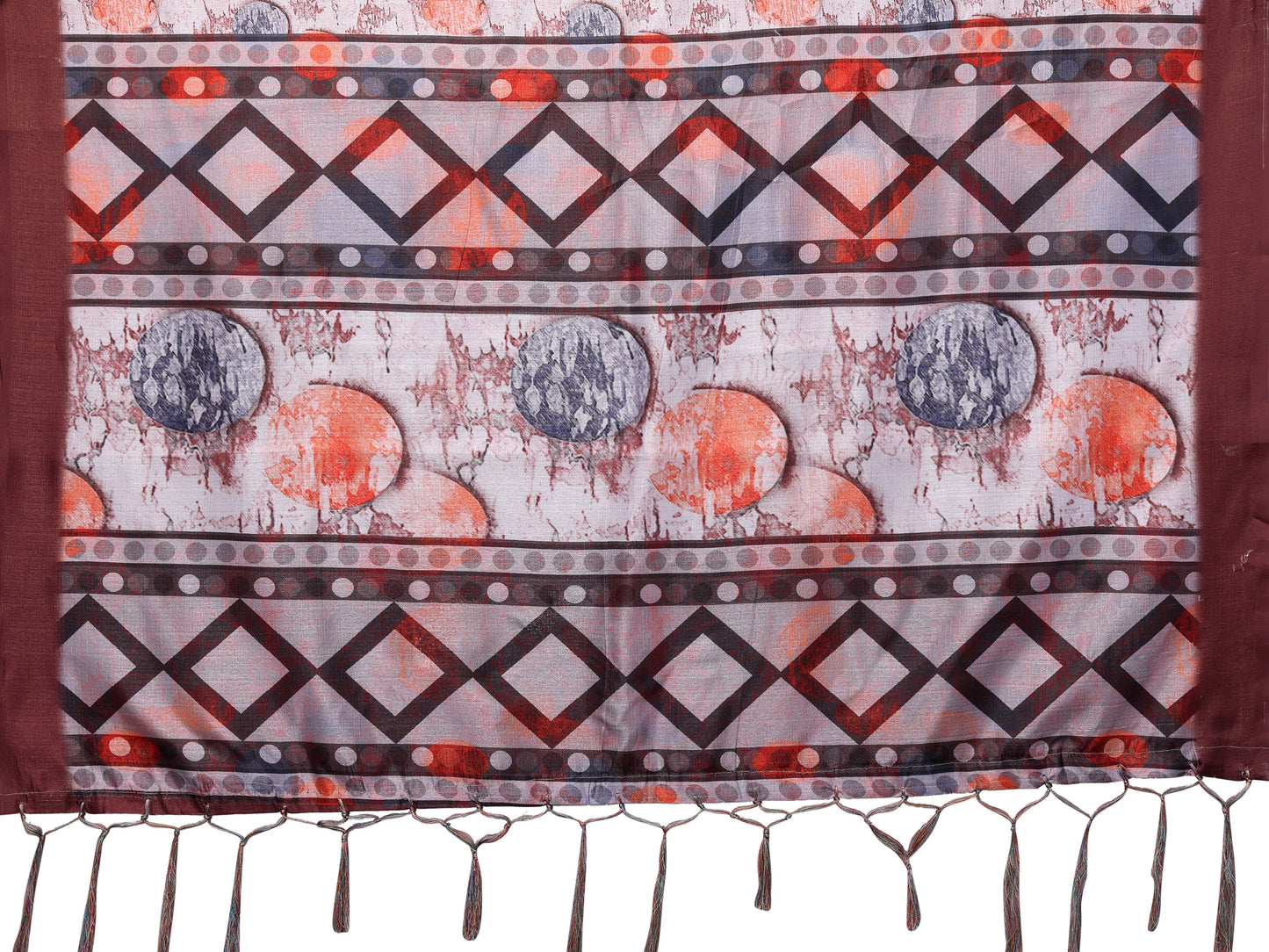 TARSHIKA MAROON DIGITAL PRINT SAREE