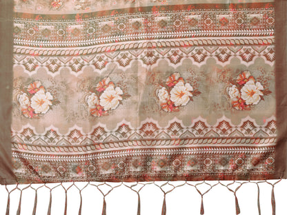 TARSHIKA BEIGE DIGITAL PRINT SAREE