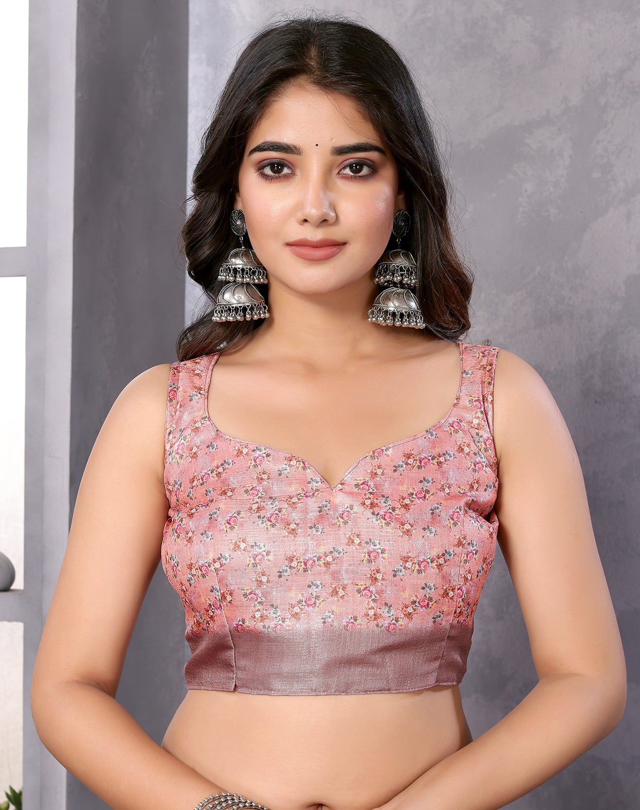 TARSHIKA DARK PEACH DIGITAL PRINT SAREE