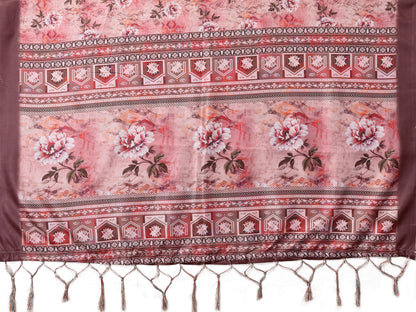 TARSHIKA DARK PINK DIGITAL PRINT SAREE