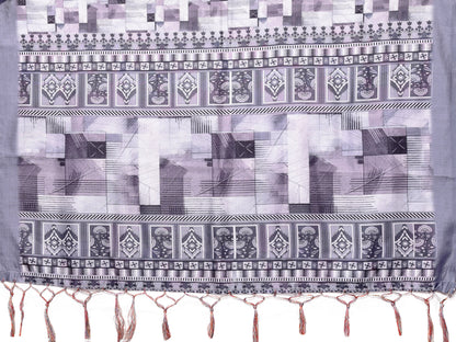 TARSHIKA PURPLE DIGITAL PRINT SAREE