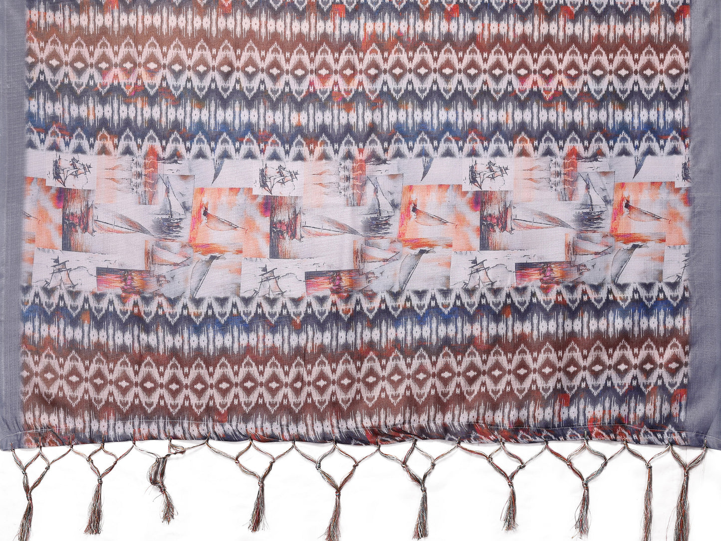 TARSHIKA DARK LAVENDER DIGITAL PRINT SAREE