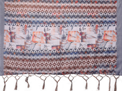 TARSHIKA DARK LAVENDER DIGITAL PRINT SAREE